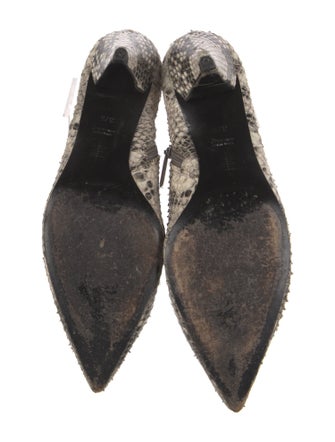 Alumnae Snakeskin Animal Print Boots