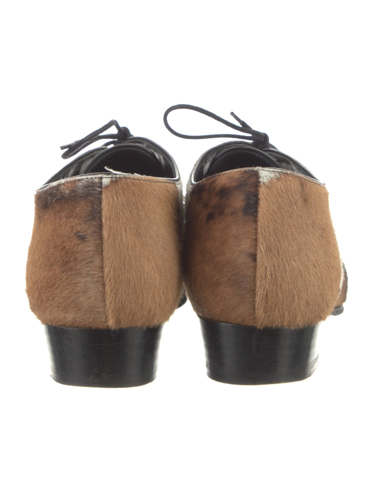 Alumnae Ponyhair Animal Print Oxfords