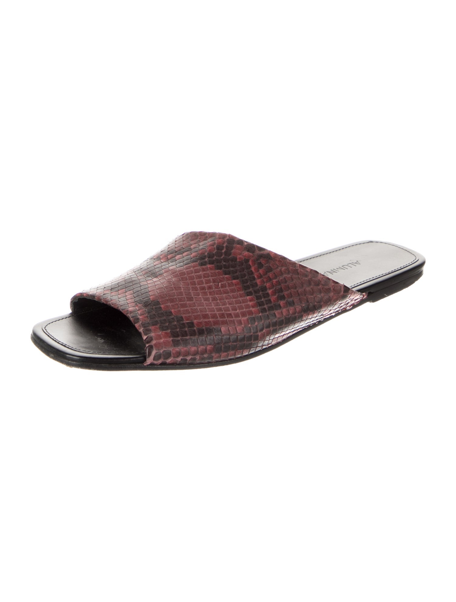 Alumnae Snakeskin Animal Print Slides