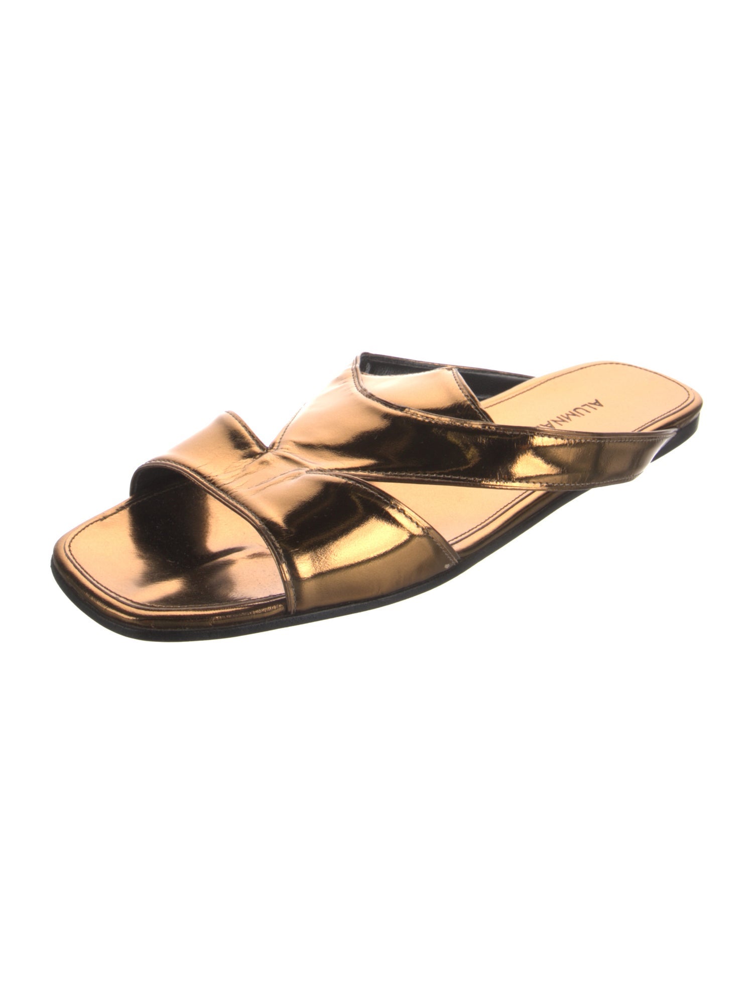 Alumnae Leather Slides