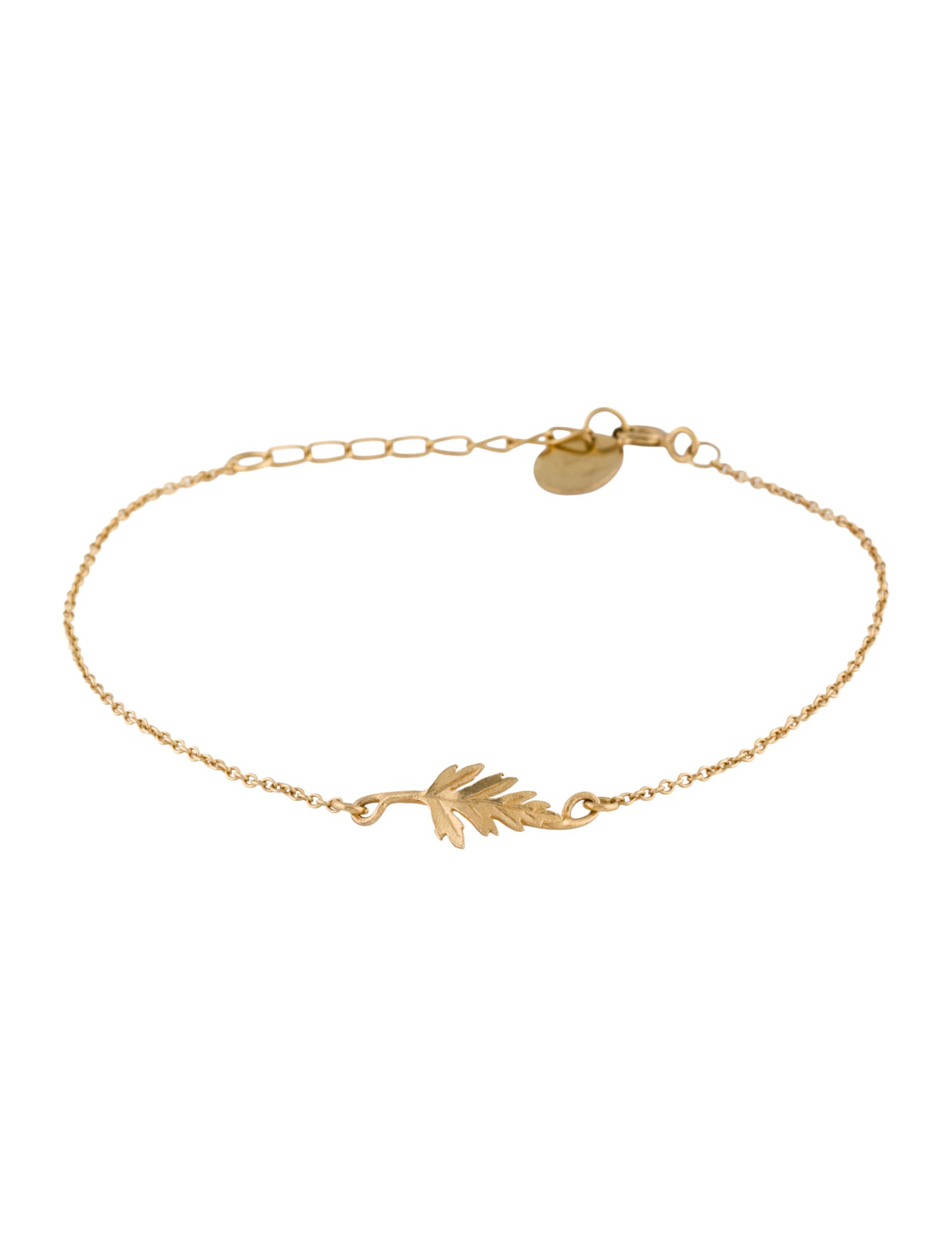 Little Fern Leaf Link Bracelet