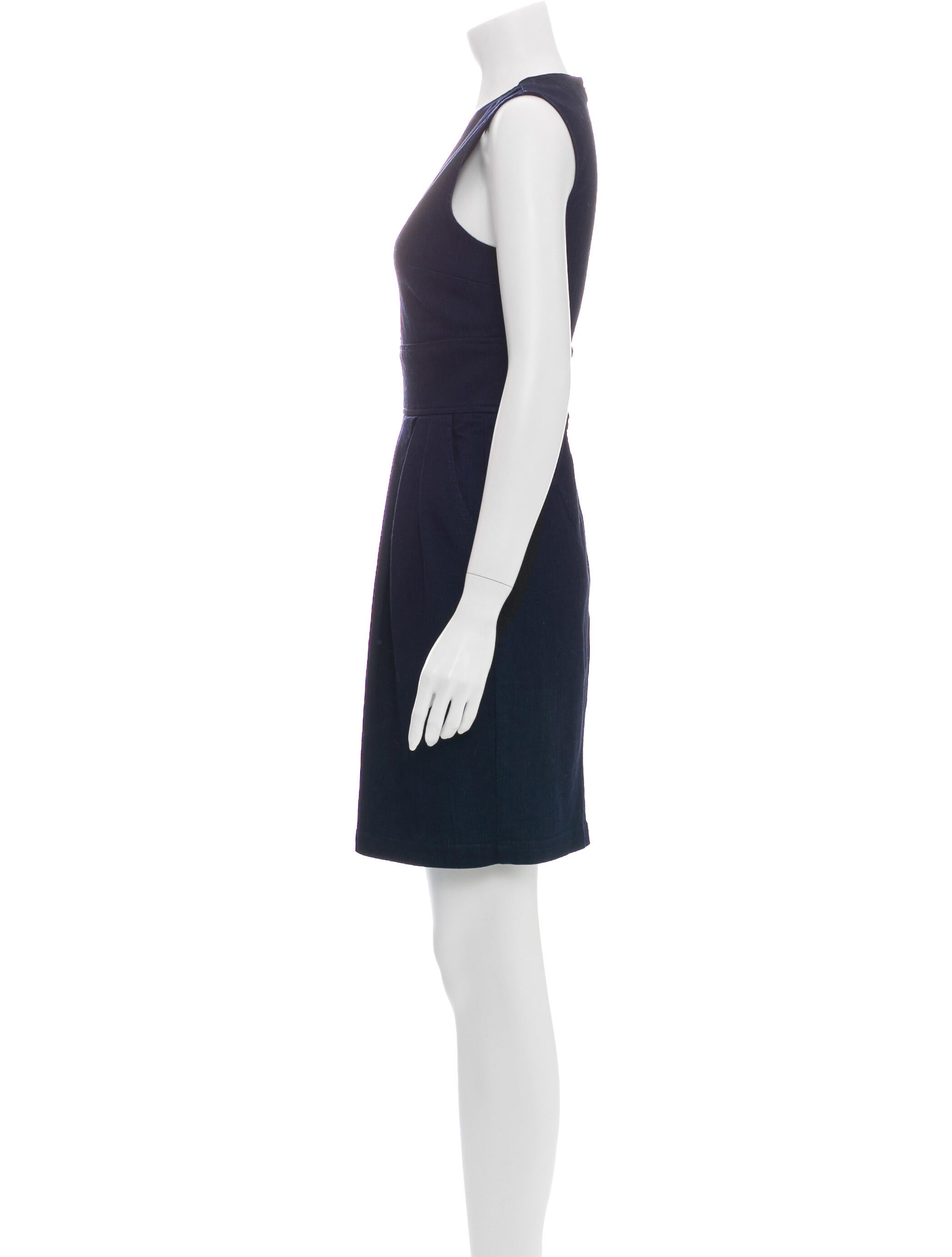 Adam Lippes V-Neck Mini Dress