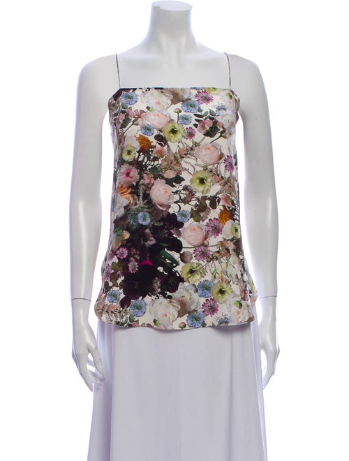 Adam Lippes Silk Floral Print Blouse