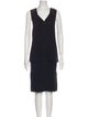 Adam Lippes V-Neck Knee-Length Dress