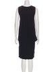 Adam Lippes V-Neck Knee-Length Dress