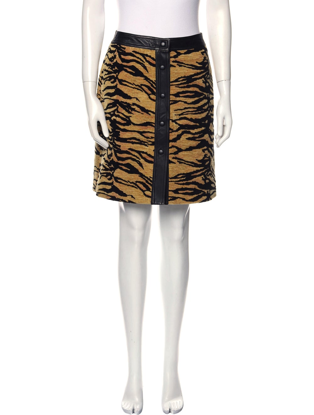 Adam Lippes Animal Print Mini Skirt - image 1