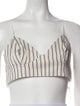 Adam Lippes Striped V-Neck Crop Top