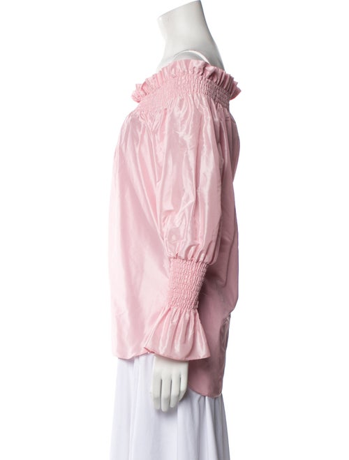 Adam Lippes Off-The-Shoulder Long Sleeve Blouse