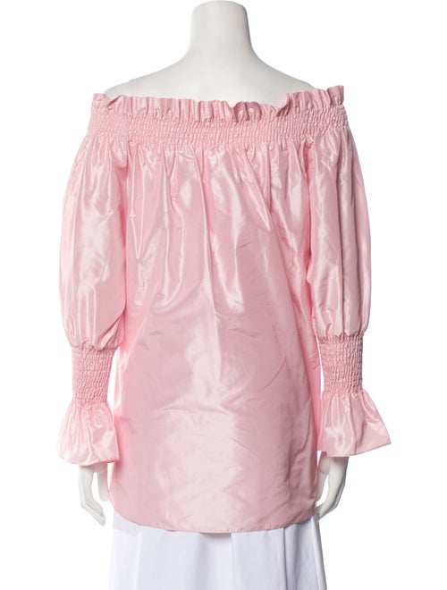 Adam Lippes Off-The-Shoulder Long Sleeve Blouse