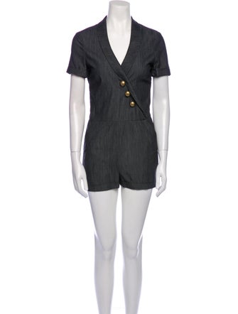 Adam Lippes V-Neck Romper