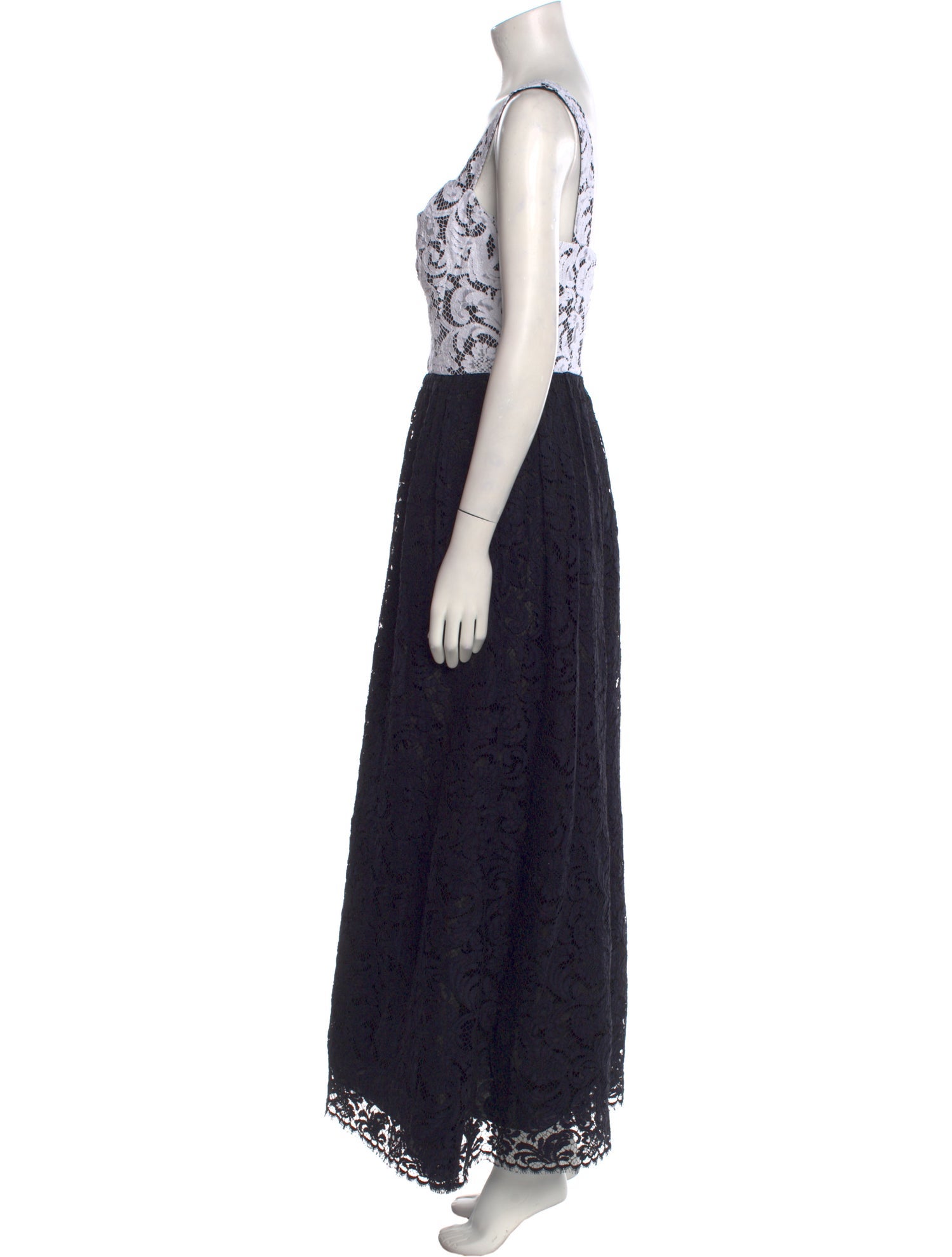 Adam Lippes Lace Pattern Long Dress
