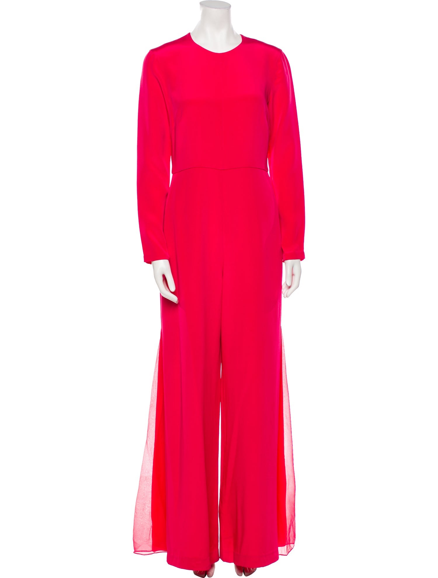 Adam Lippes Silk Crew Neck Jumpsuit