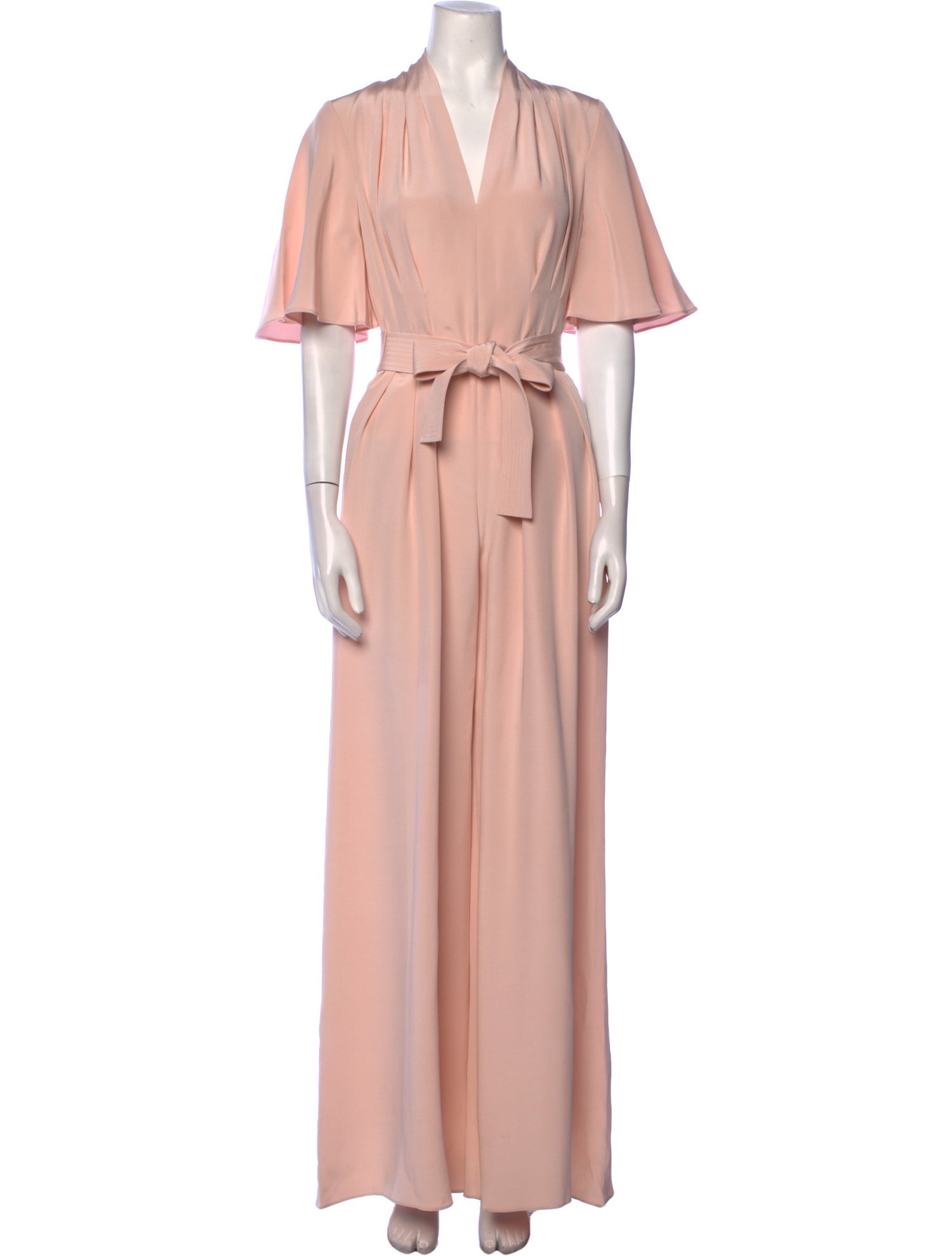 Adam Lippes Silk Crew Neck Jumpsuit