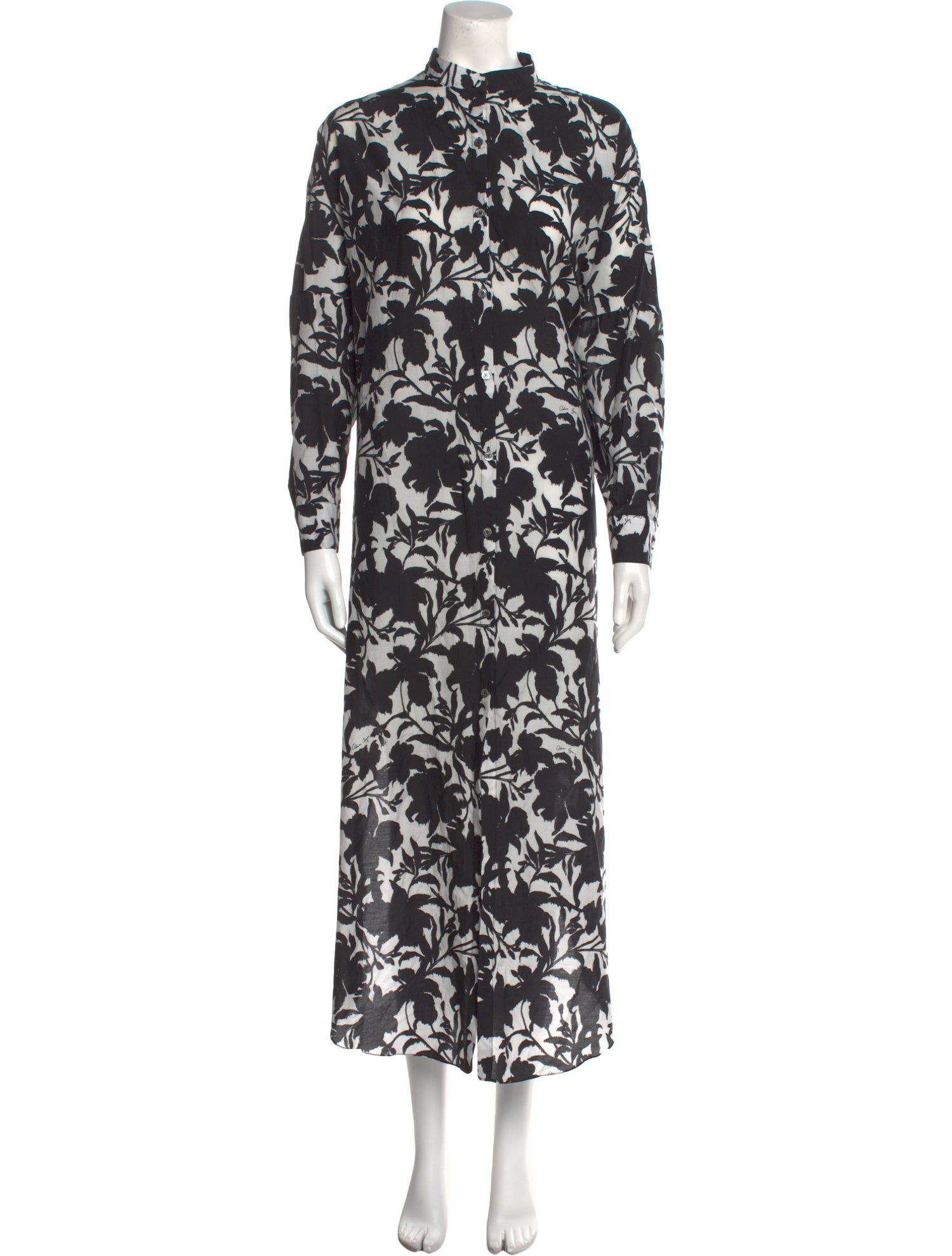 Adam Lippes Floral Print Long Dress