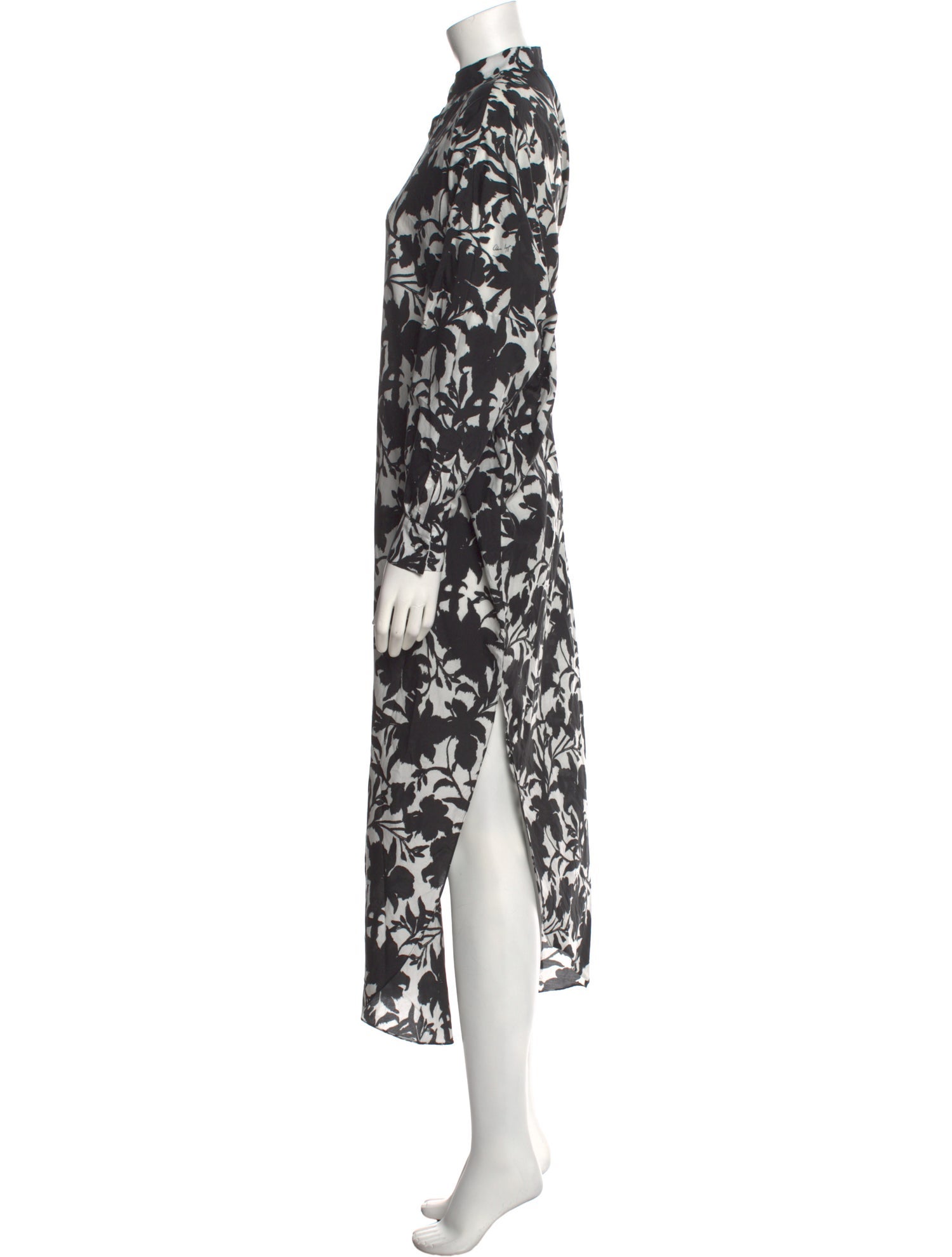 Adam Lippes Floral Print Long Dress