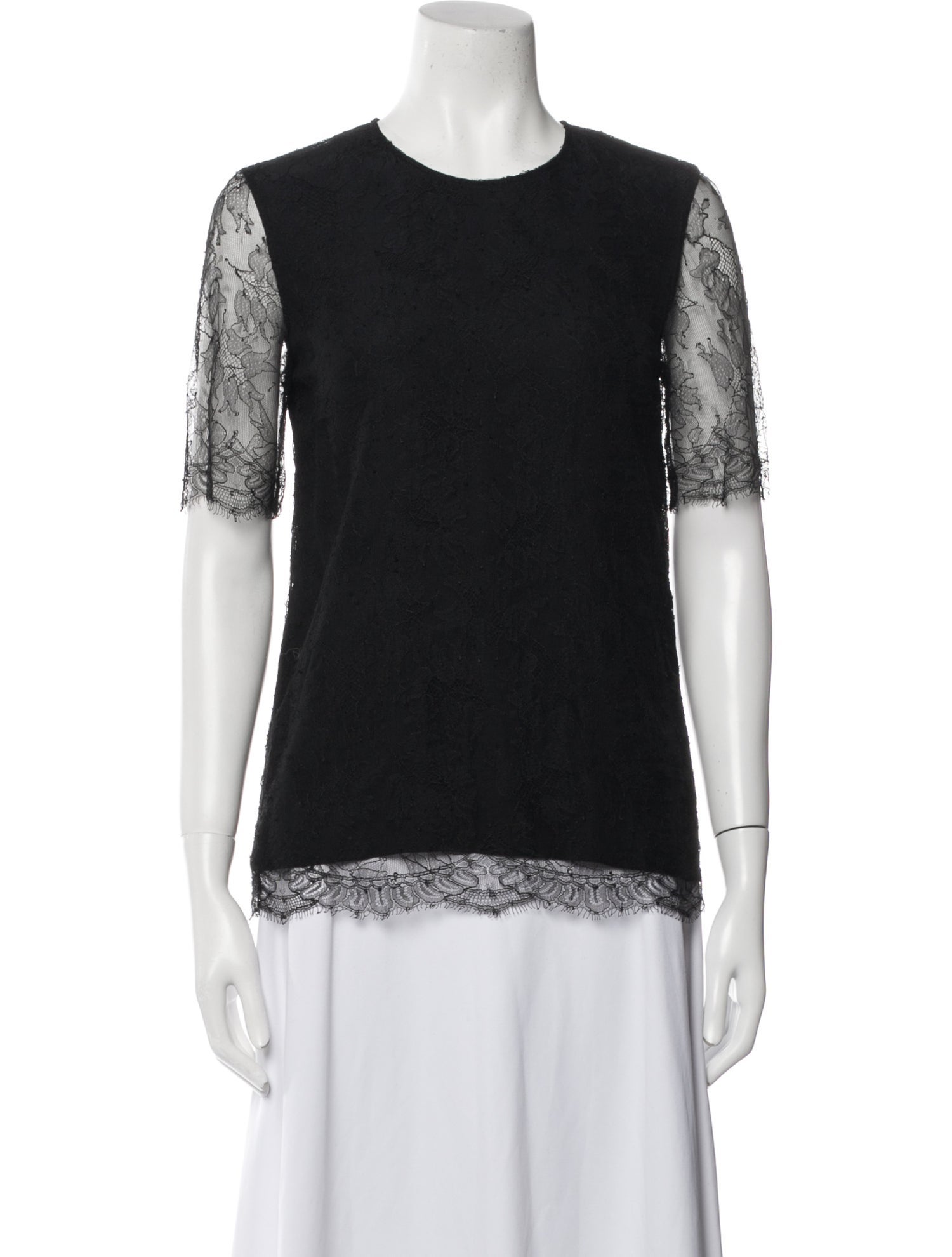 ADAM by Adam Lippes Lace Crew Neck Top