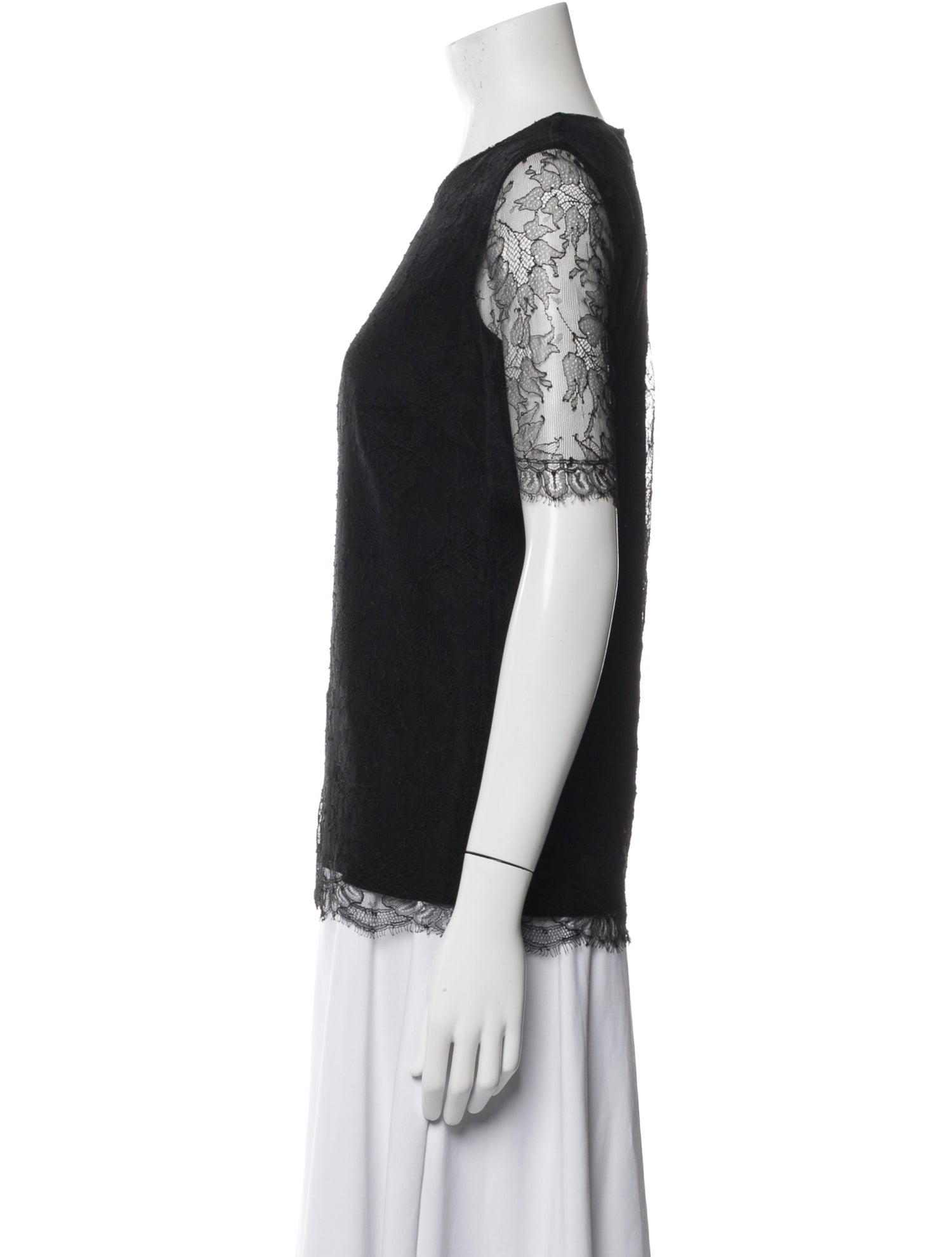 ADAM by Adam Lippes Lace Crew Neck Top