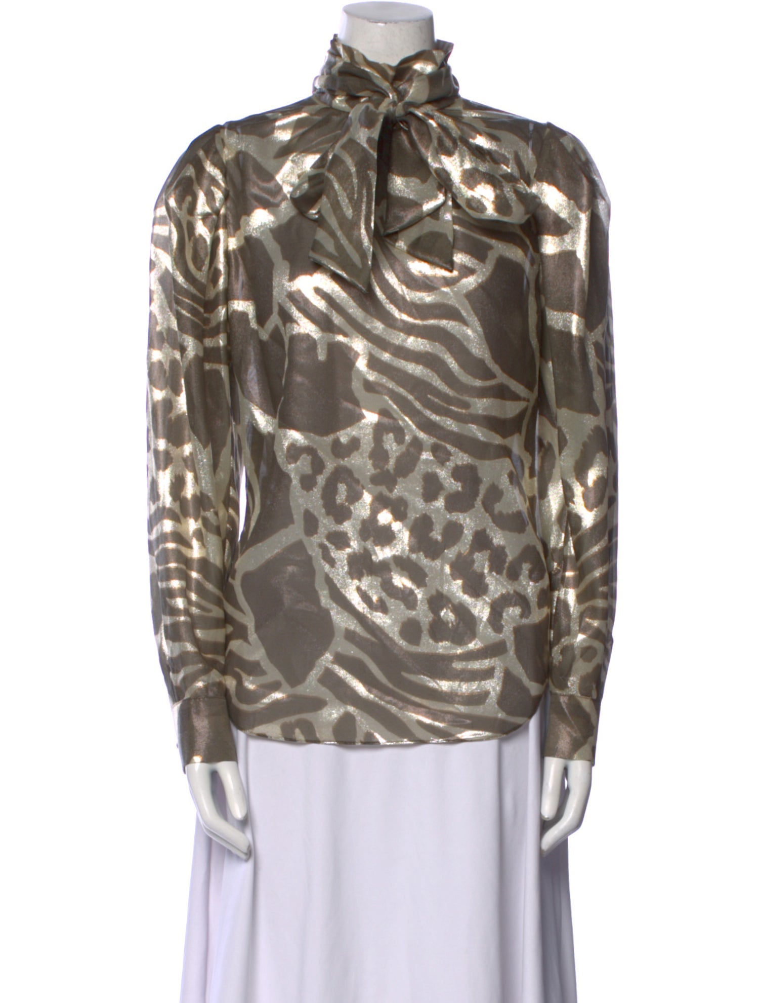 Adam Lippes Silk Printed Blouse