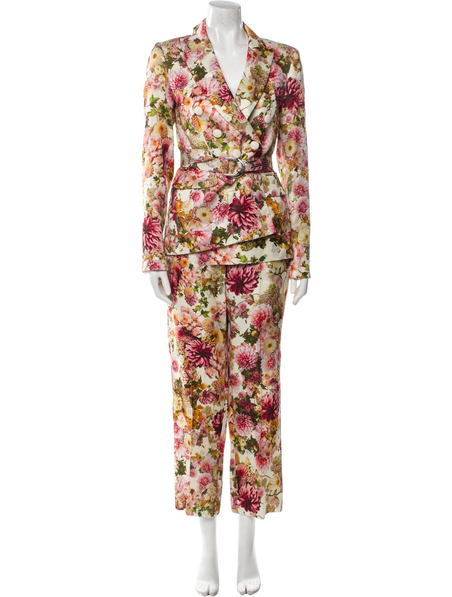 Adam Lippes Floral Print Pantsuit
