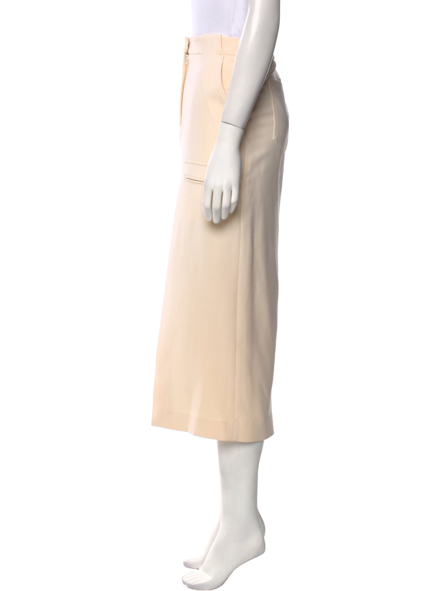 Adam Lippes Wool Midi Length Skirt