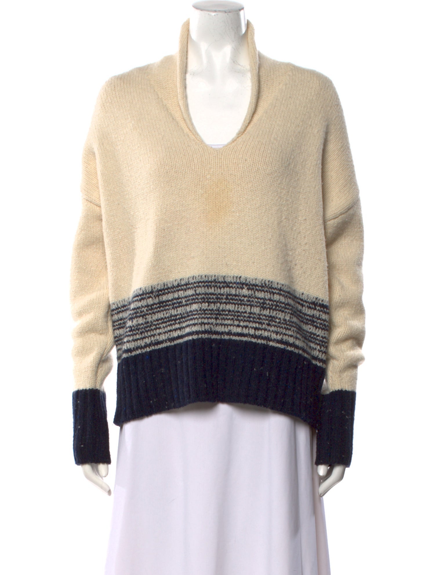 Adam Lippes Wool Striped Sweater
