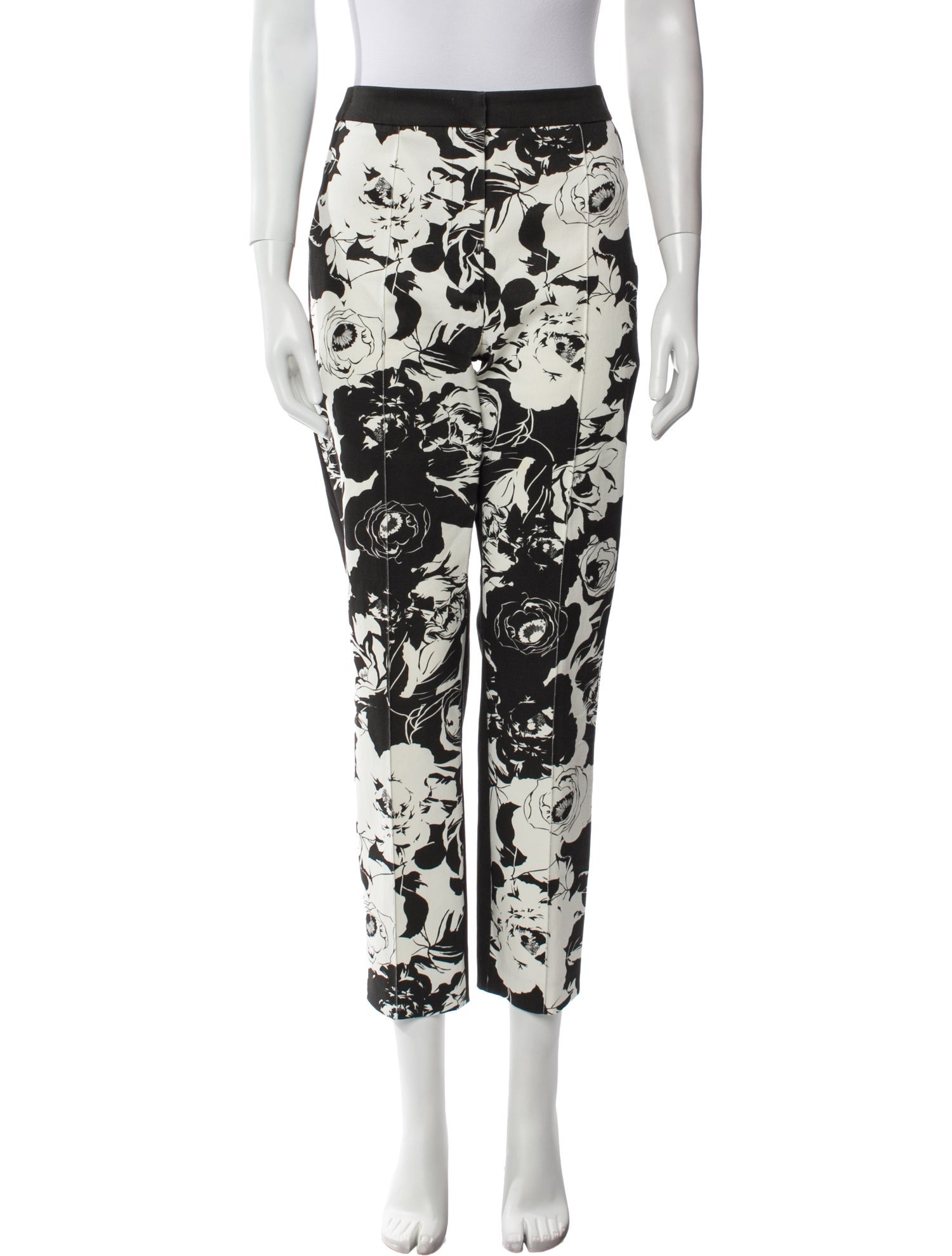 Adam Lippes Printed Straight Leg Pants