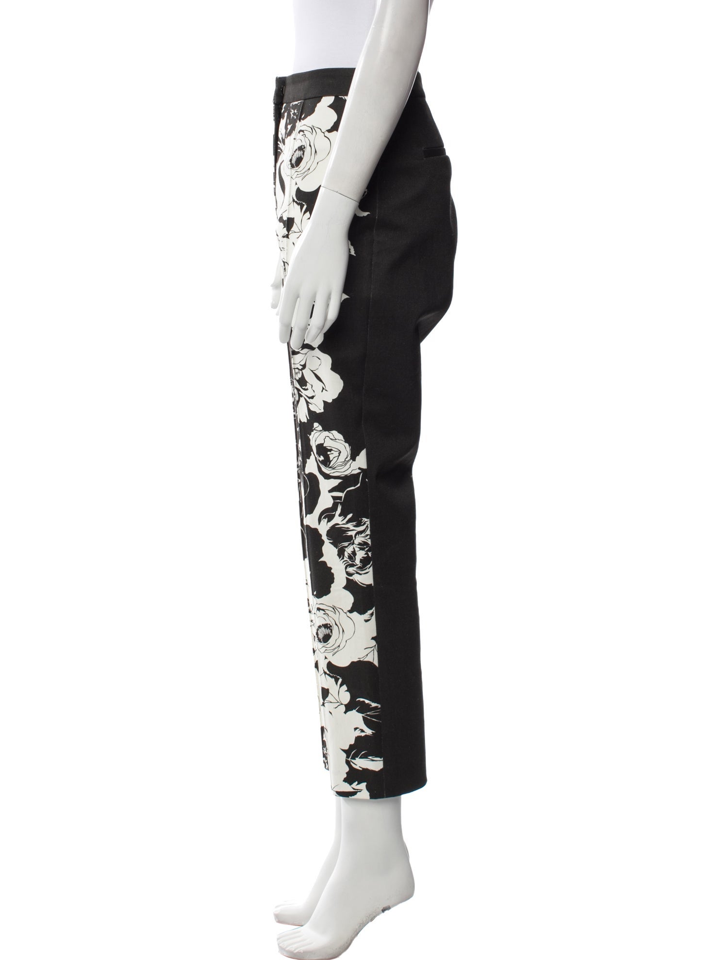 Adam Lippes Printed Straight Leg Pants