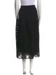 Adam Lippes Mesh Accents Midi Length Skirt