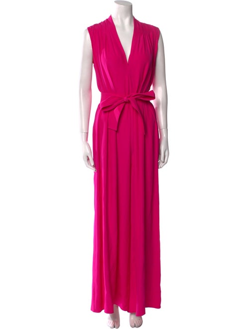 Adam Lippes Silk V-Neck Jumpsuit