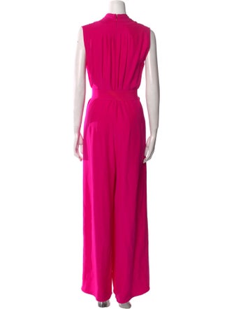Adam Lippes Silk V-Neck Jumpsuit