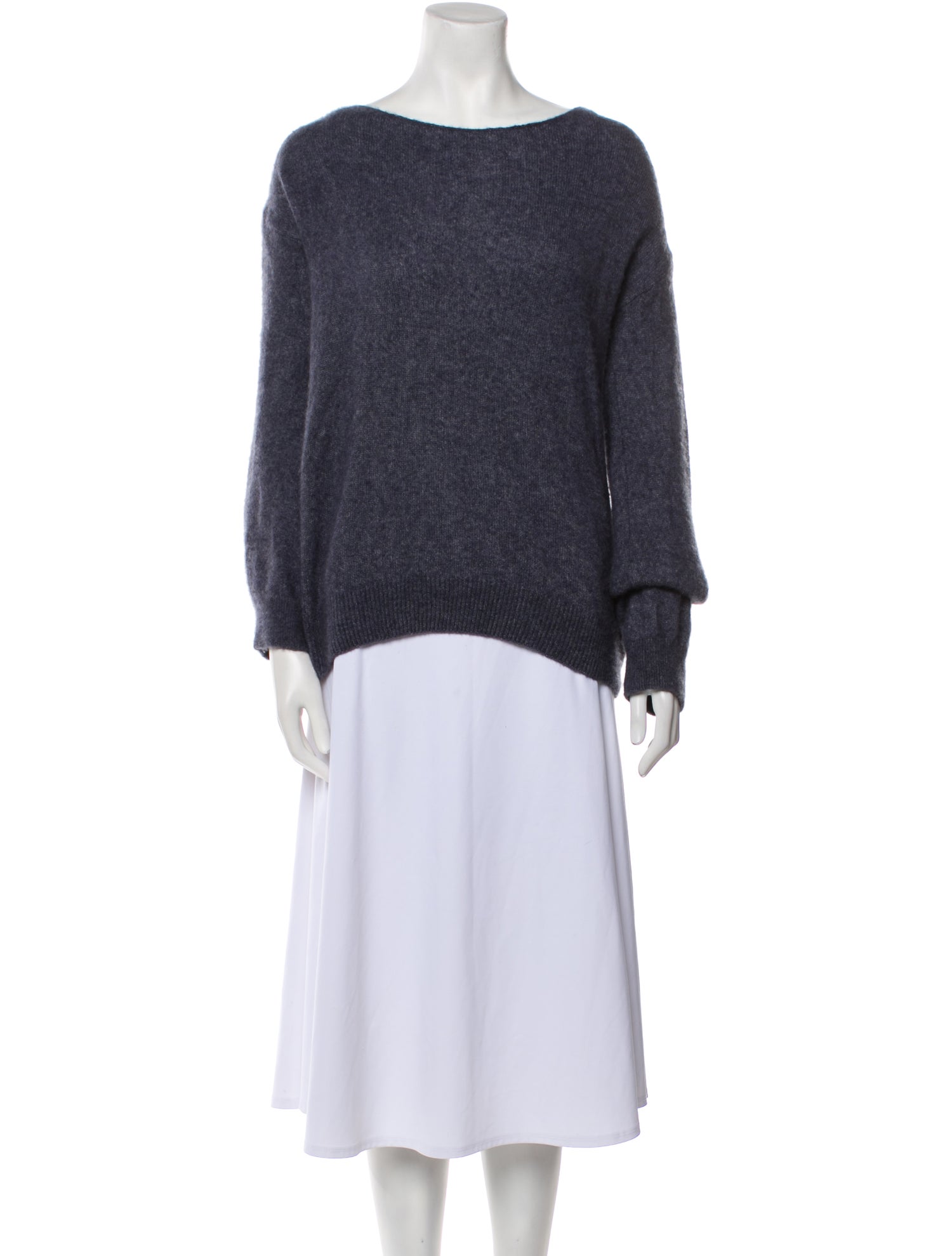 Adam Lippes Cashmere Bateau Neckline Sweater