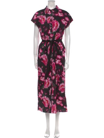 Adam Lippes Floral Print Long Dress