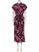 Adam Lippes Floral Print Long Dress