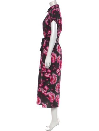 Adam Lippes Floral Print Long Dress