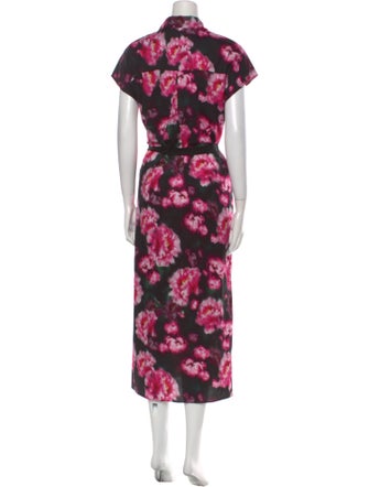 Adam Lippes Floral Print Long Dress