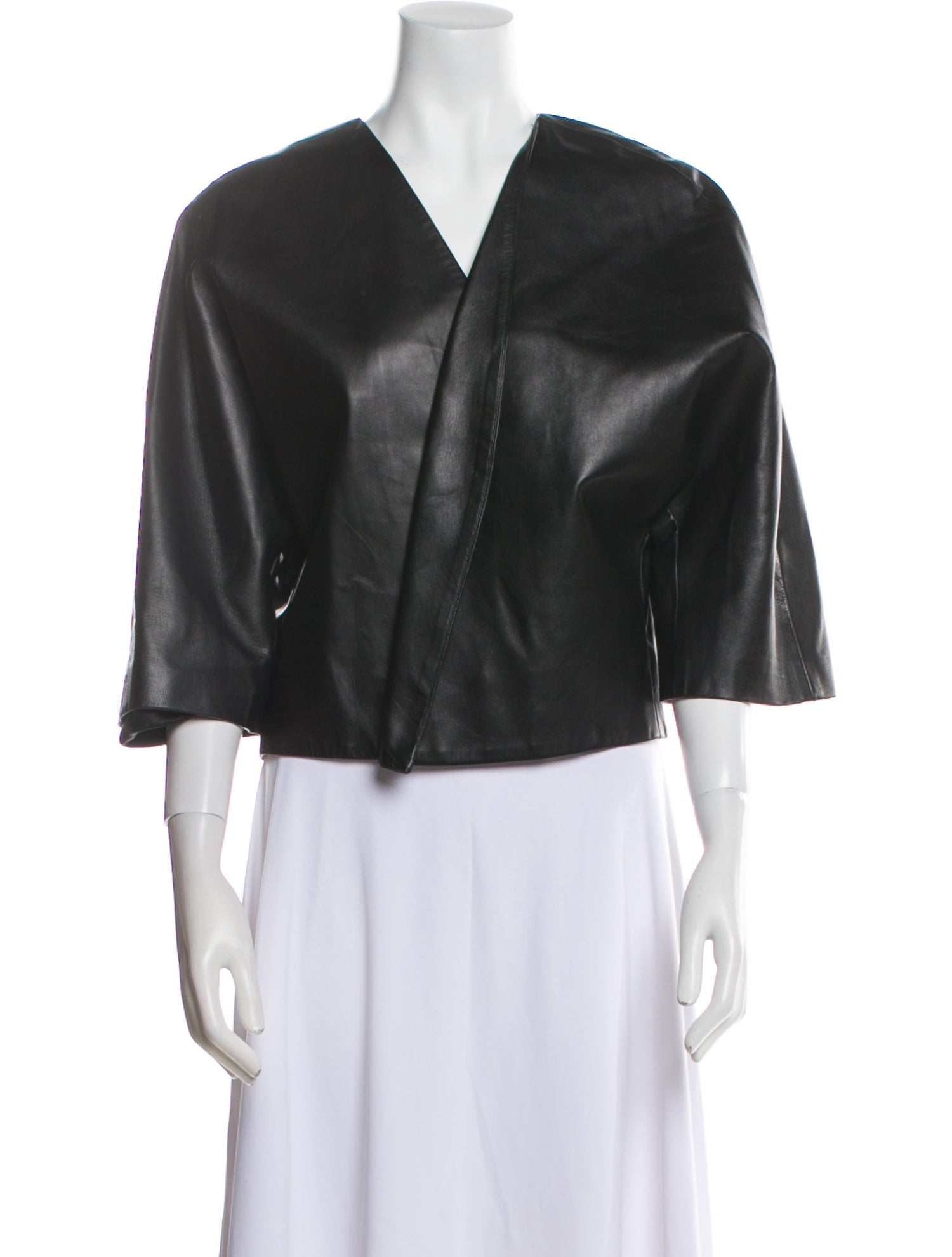 Adam Lippes Leather Evening Jacket