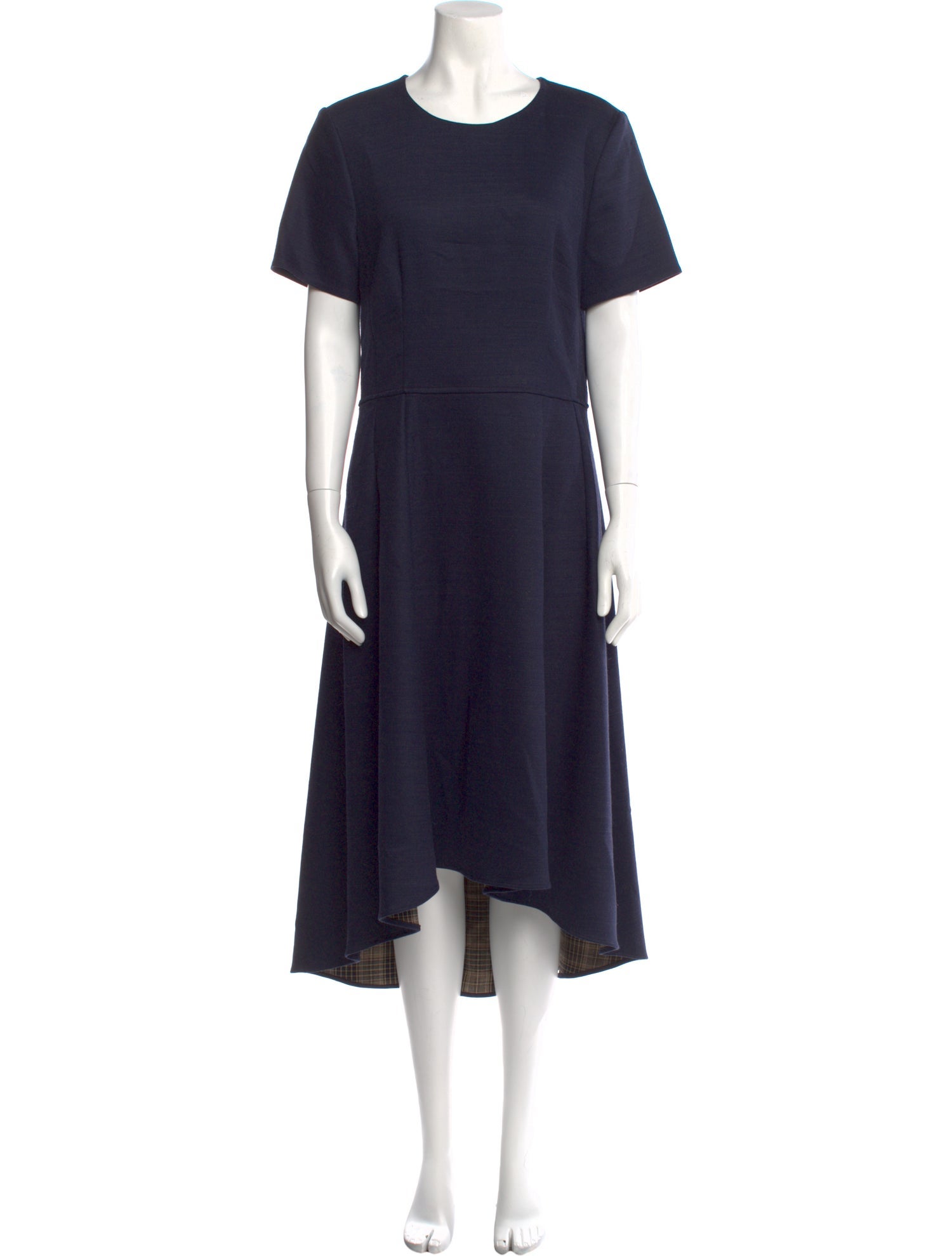 Adam Lippes Crew Neck Midi Length Dress