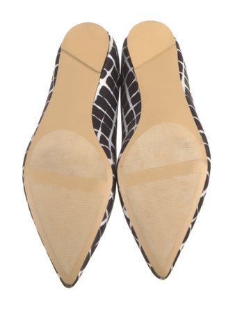 Adam Lippes Nylon Printed Ballet Flats