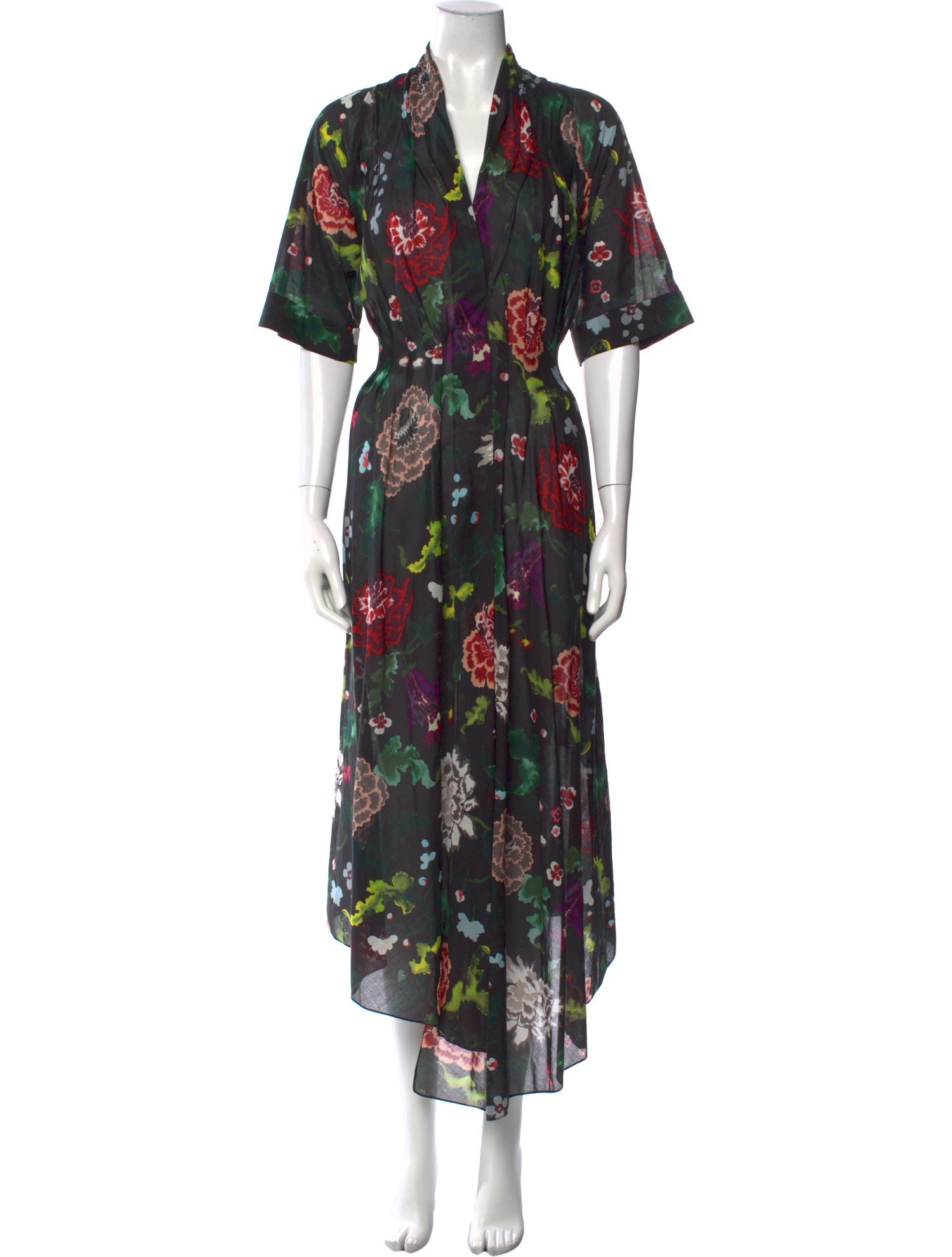 Adam Lippes Floral Print Long Dress
