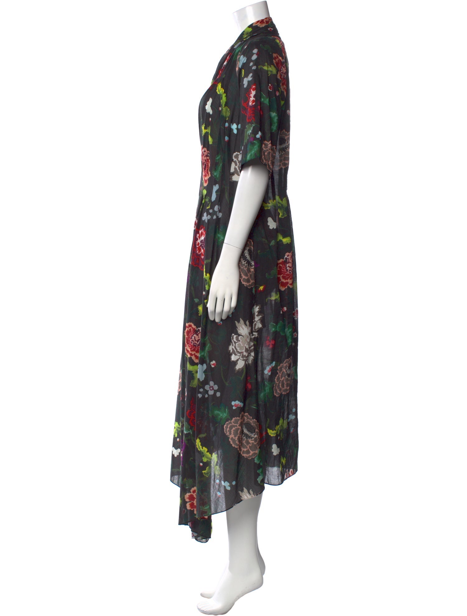 Adam Lippes Floral Print Long Dress