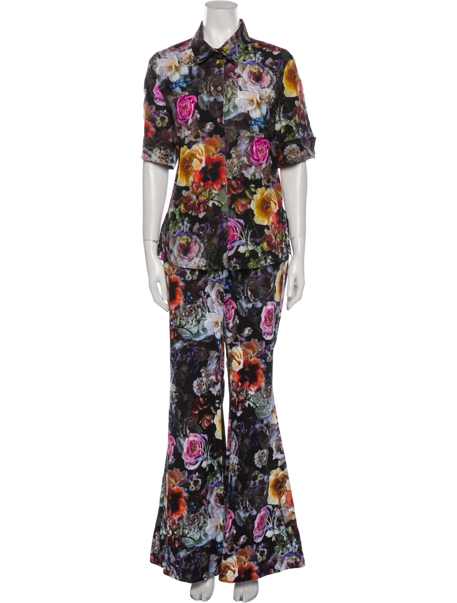 Adam Lippes Floral Print Pant Set