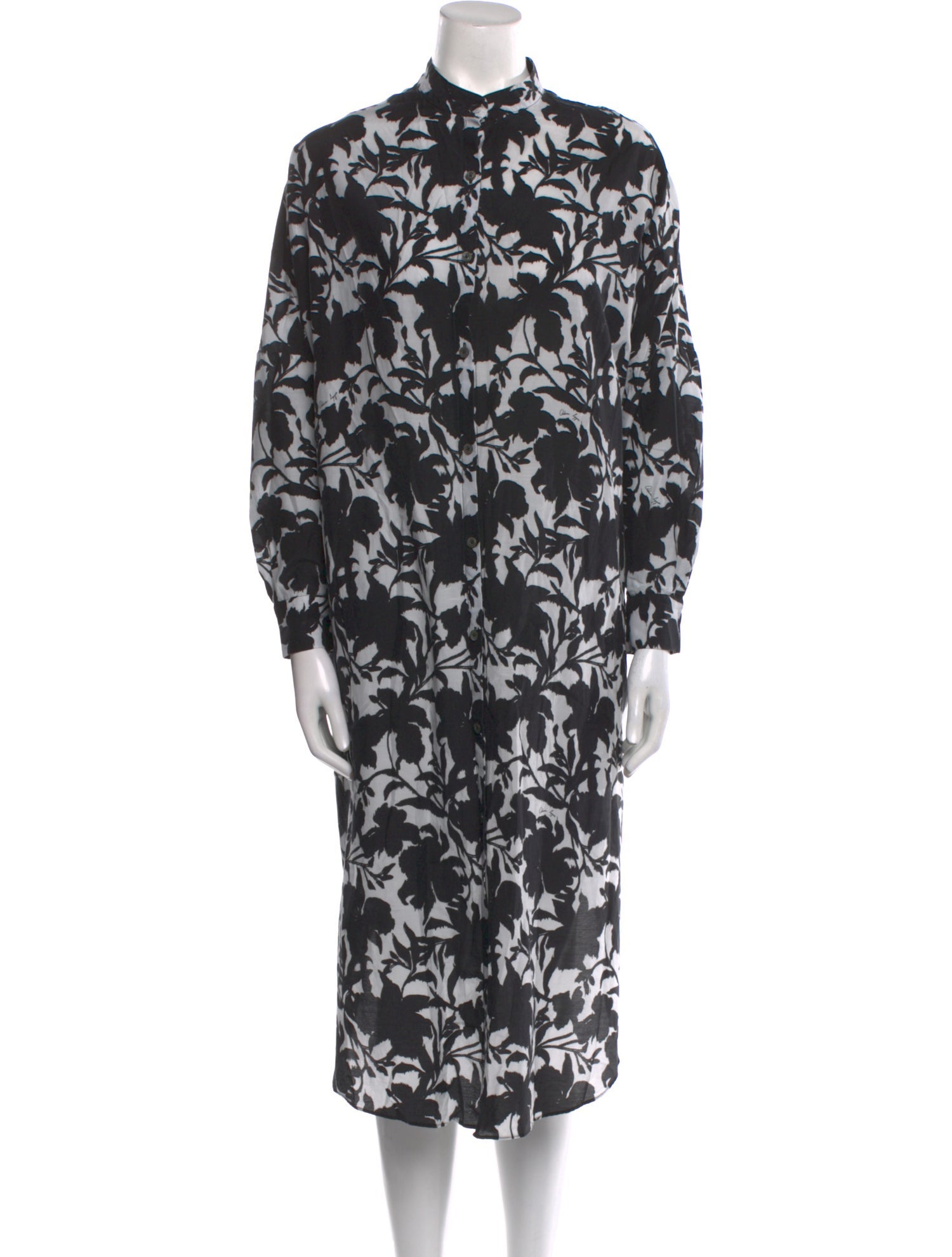 Adam Lippes Floral Print Midi Length Dress