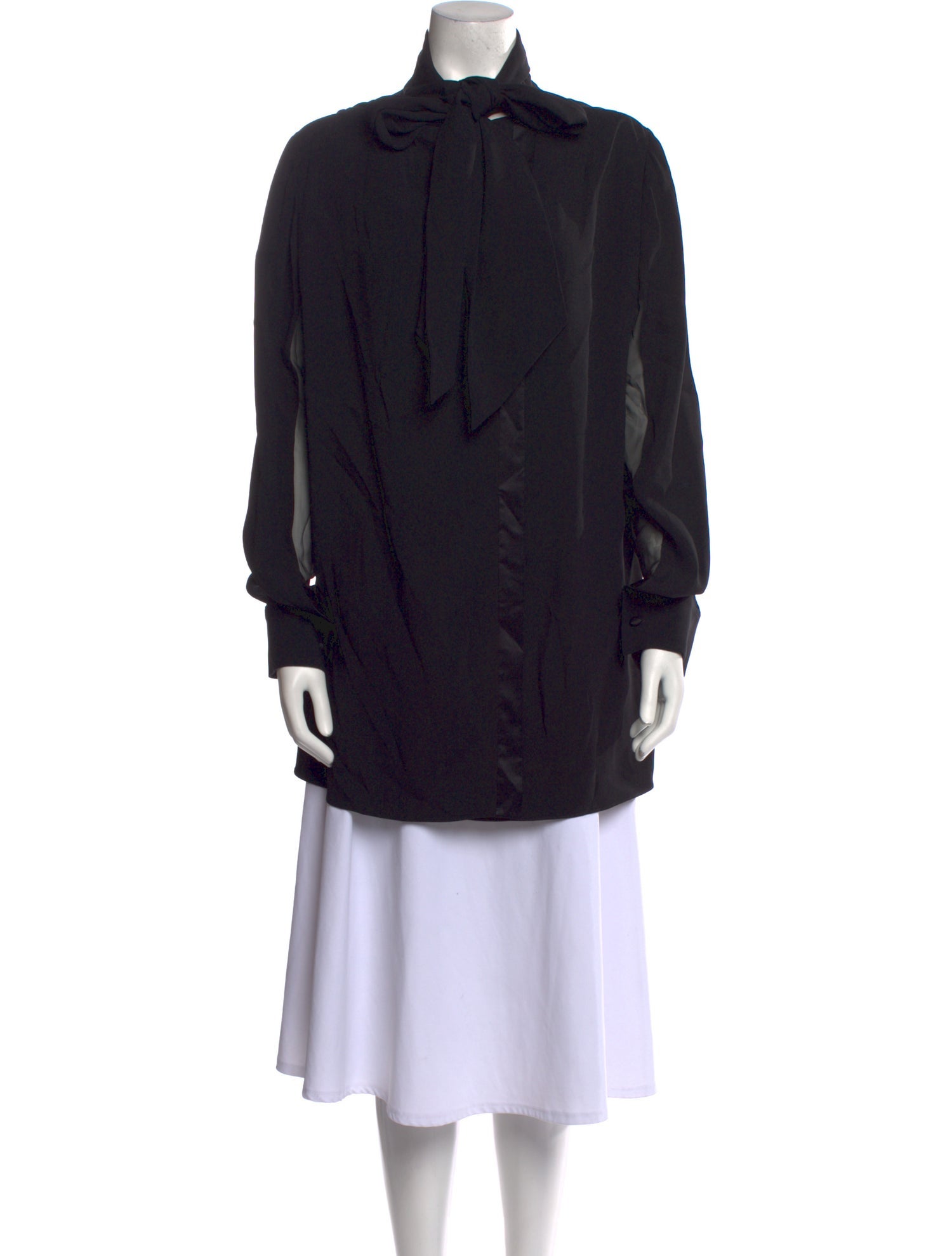 Adam Lippes Mock Neck Long Sleeve Tunic