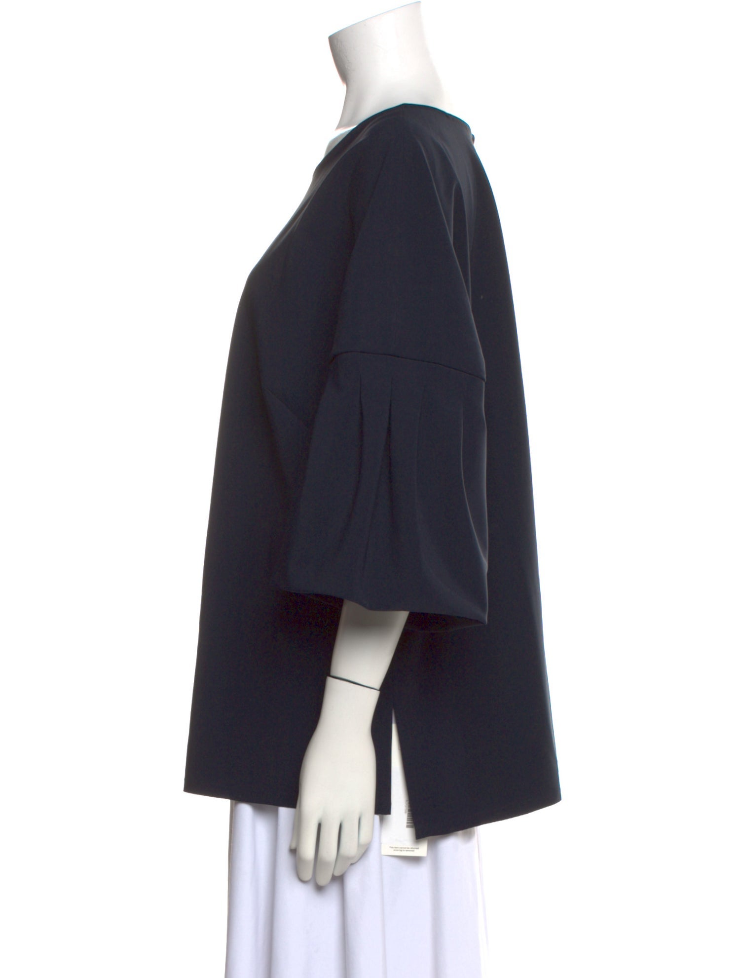 Adam Lippes Scoop Neck Three-Quarter Sleeve Sweatshirt