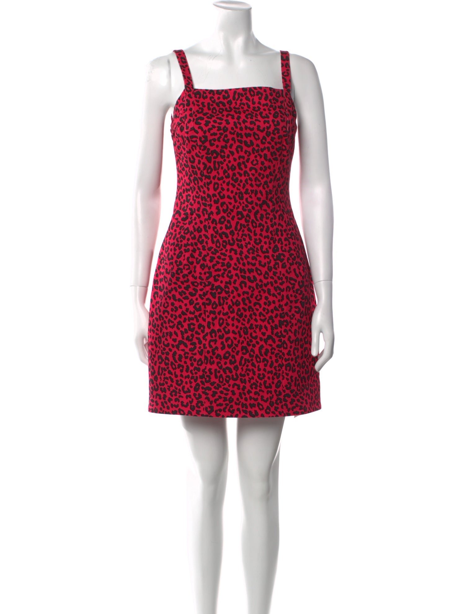 Adam Lippes Animal Print Mini Dress