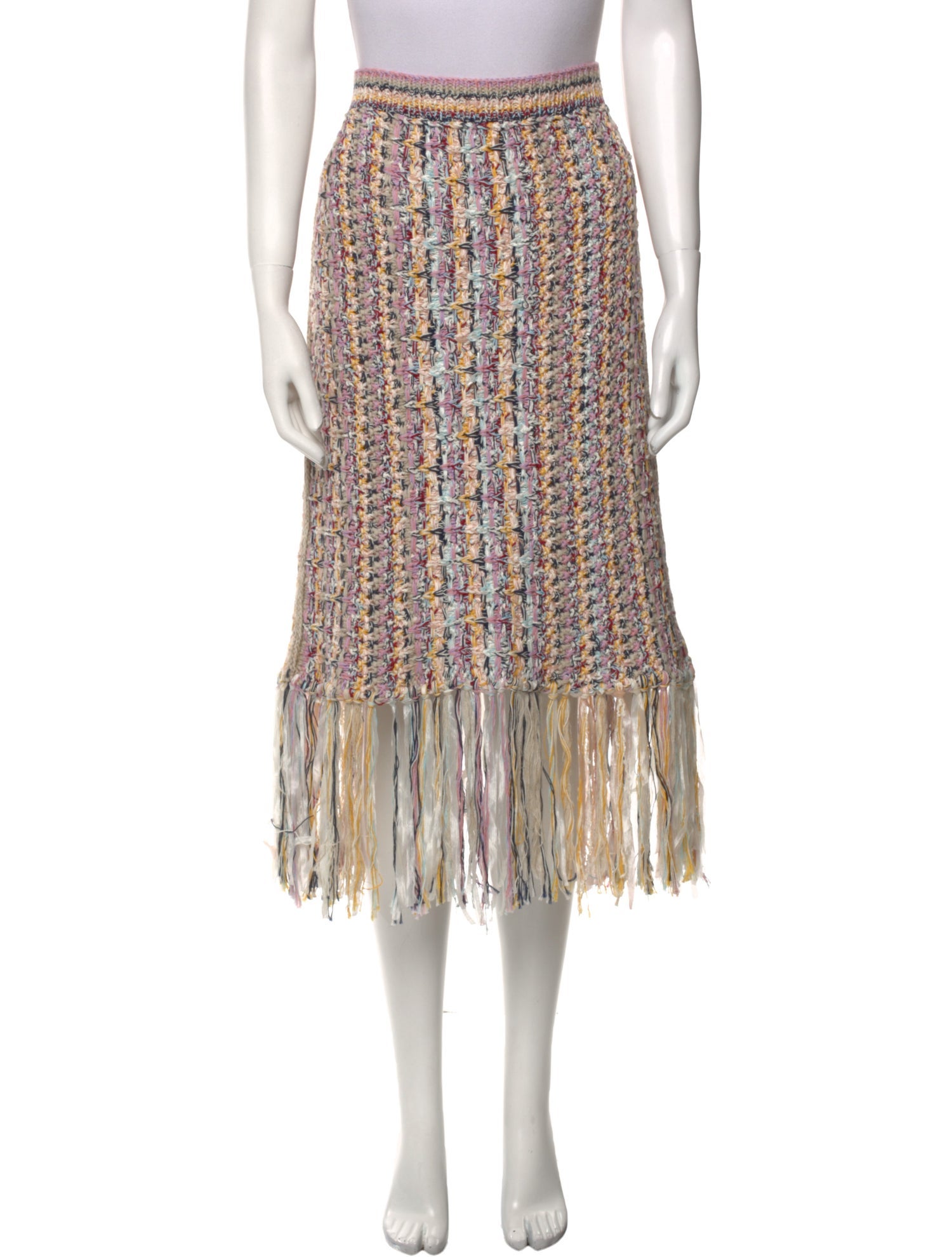 Adam Lippes Tweed Pattern Knee-Length Skirt