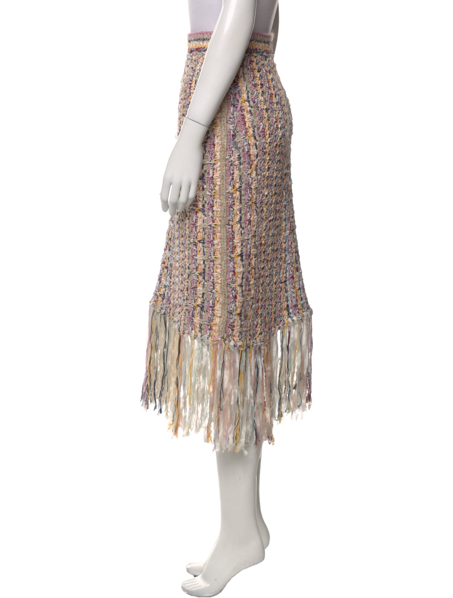 Adam Lippes Tweed Pattern Knee-Length Skirt