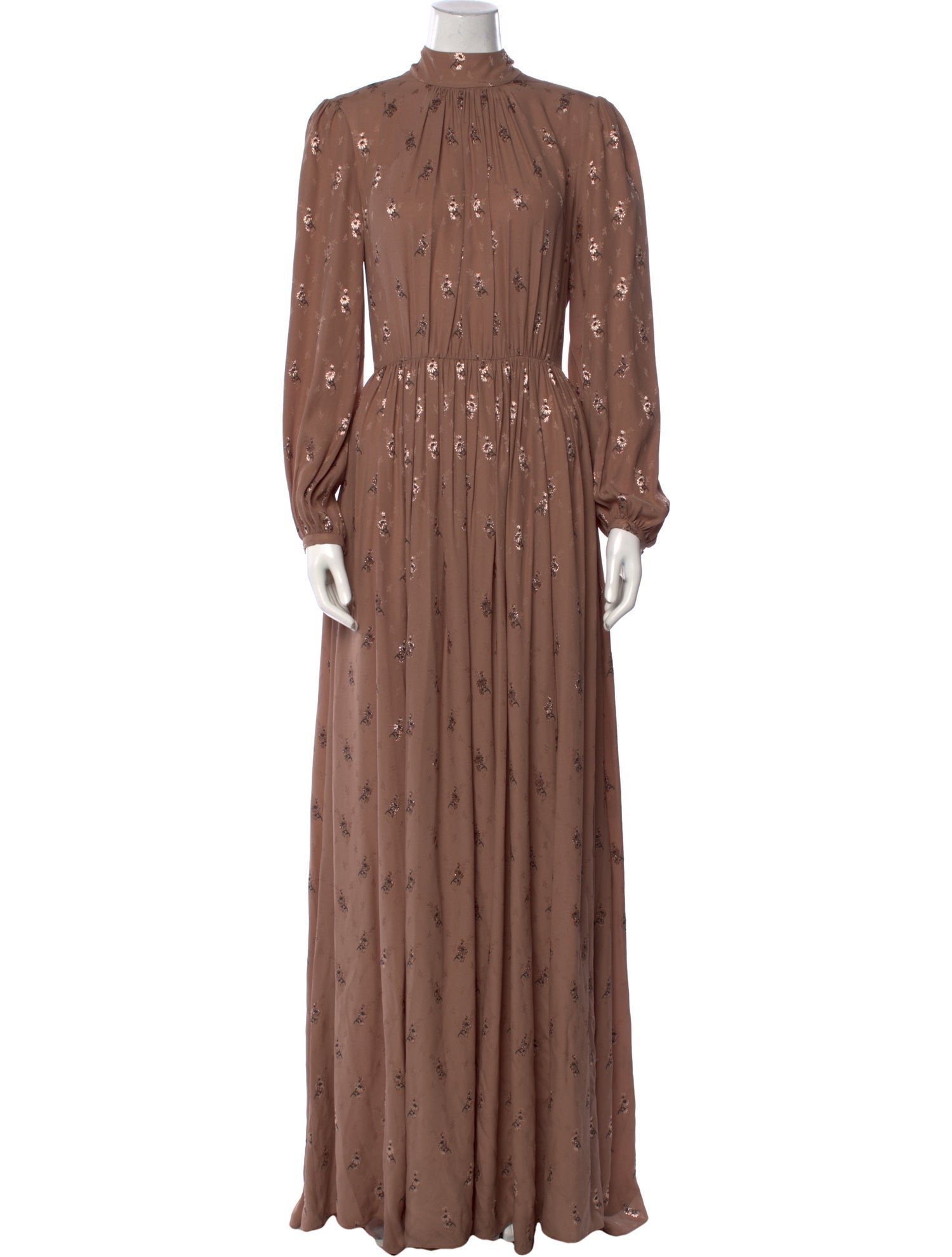 Adam Lippes Mock Neck Long Dress