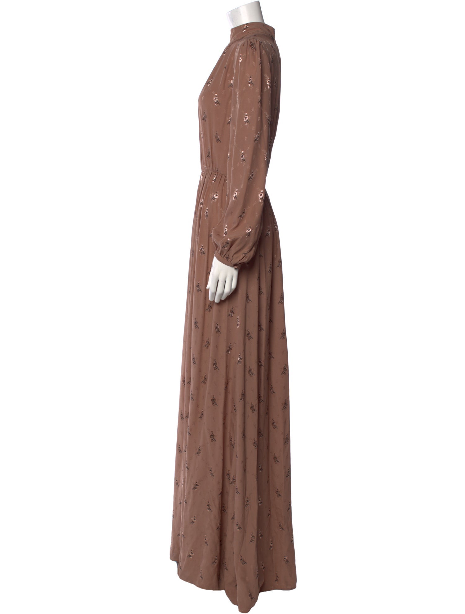 Adam Lippes Mock Neck Long Dress