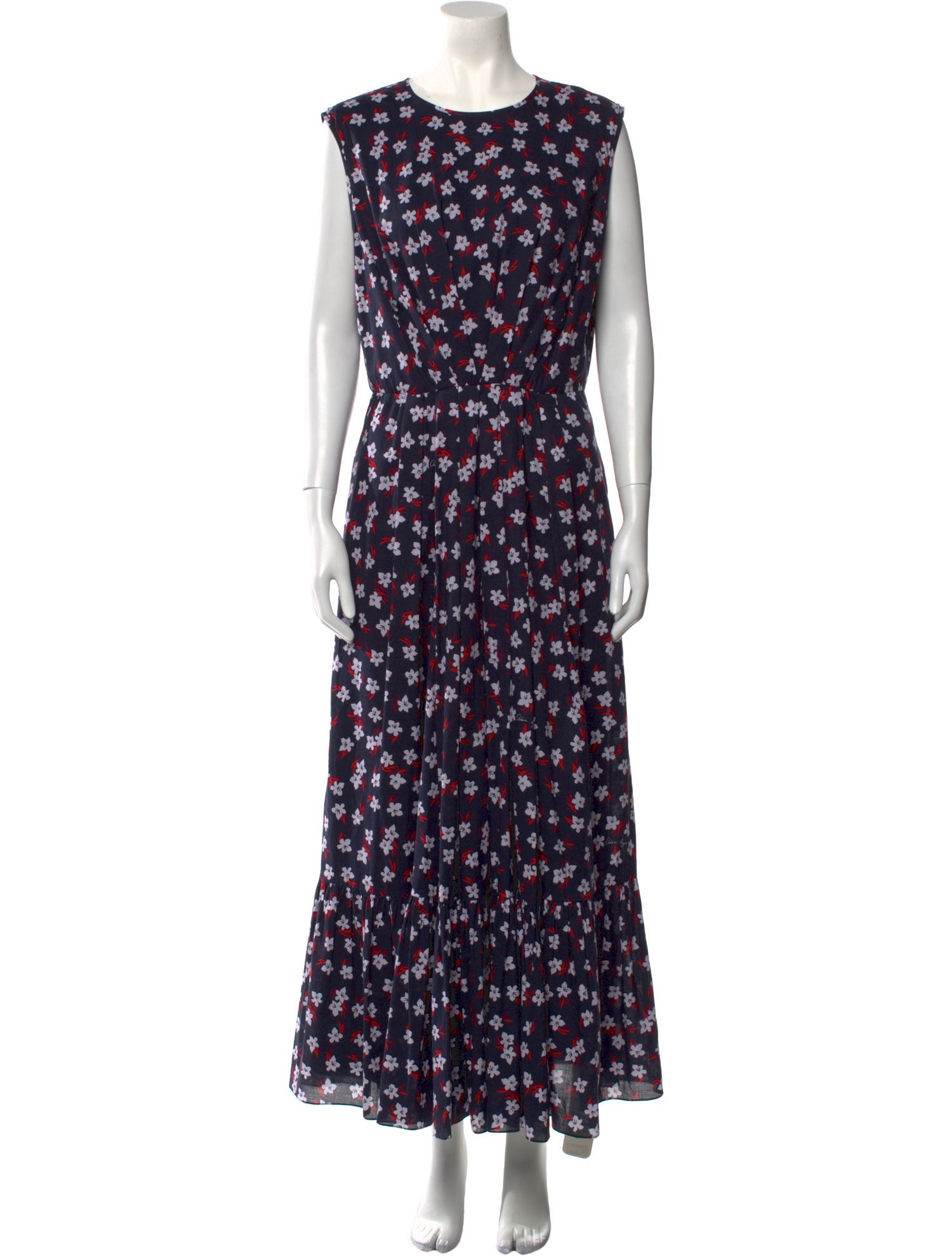 Adam Lippes Floral Print Long Dress